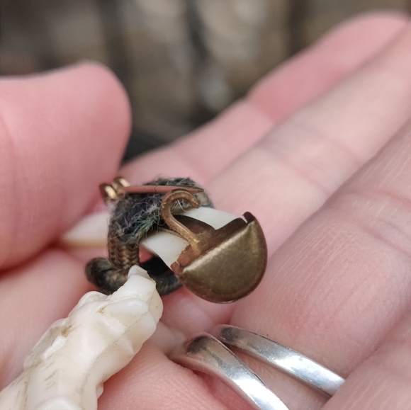 Antique Organic Elephant And Horn Brooch - Picture 5 of 5